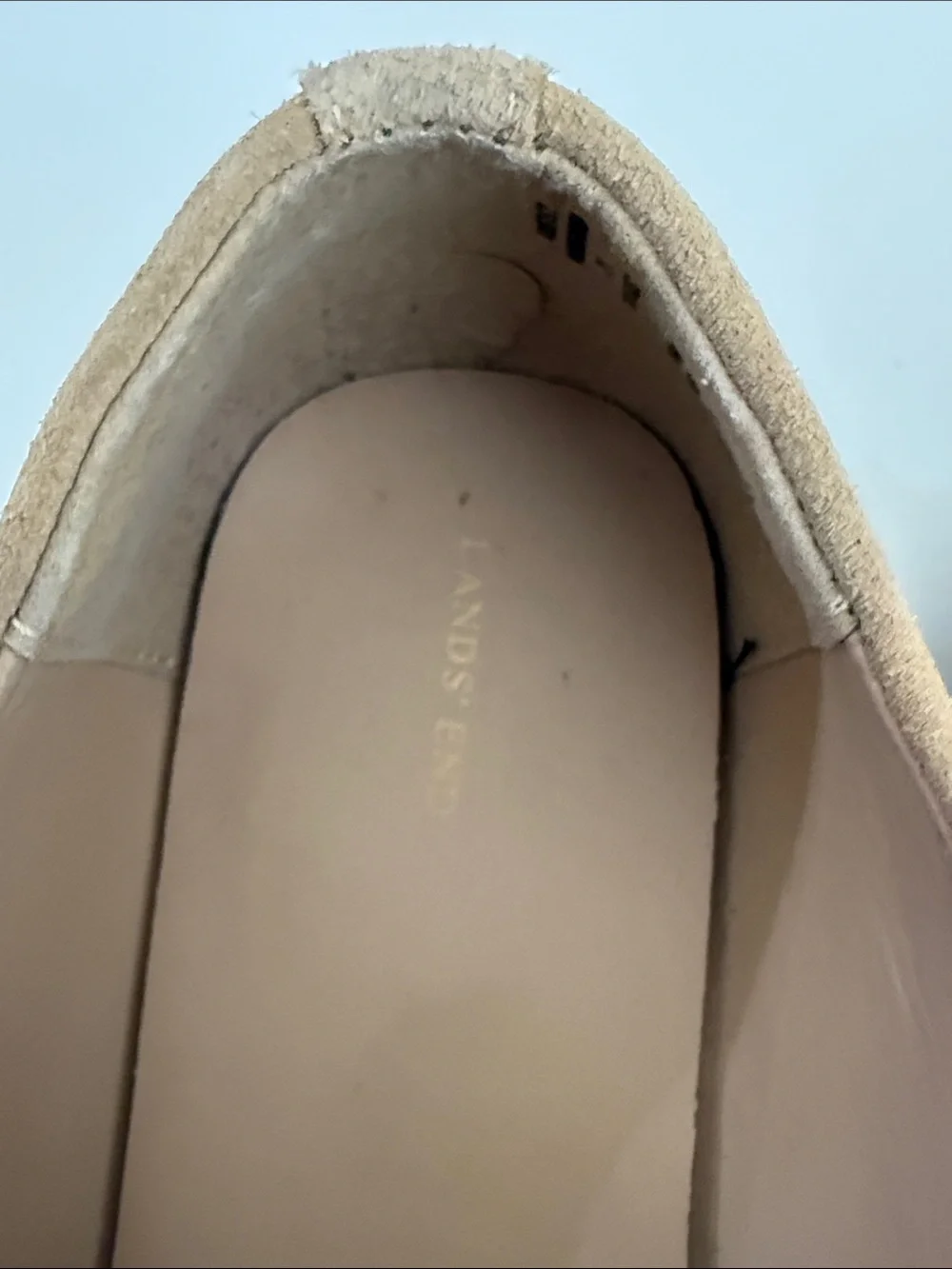 Lands End soft tan